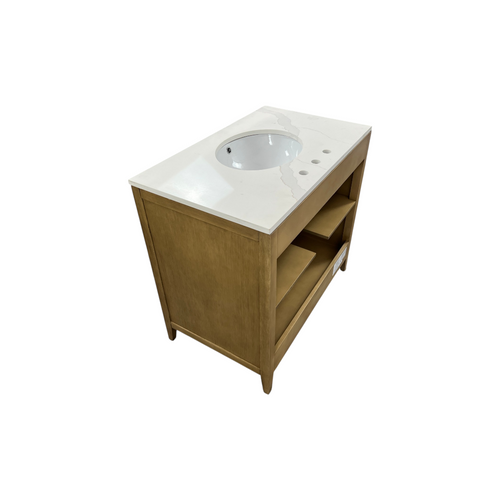 Highbury Furnishings Alsup 36'' Single Bathroom Vanity with Quartz Top, image 9