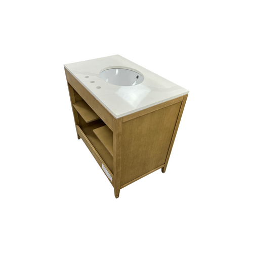 Highbury Furnishings Alsup 36'' Single Bathroom Vanity with Quartz Top, image 12
