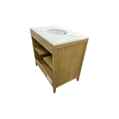 Highbury Furnishings Alsup 36'' Single Bathroom Vanity with Quartz Top, image 13