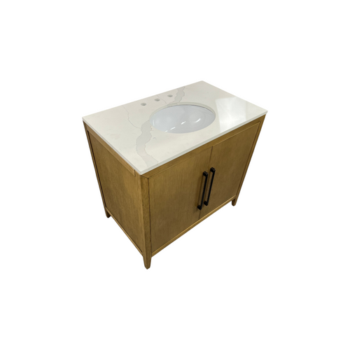 Highbury Furnishings Alsup 36'' Single Bathroom Vanity with Quartz Top, image 16