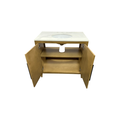 Highbury Furnishings Alsup 36'' Single Bathroom Vanity with Quartz Top, image 18