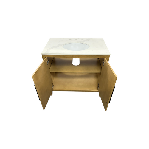 Highbury Furnishings Alsup 36'' Single Bathroom Vanity with Quartz Top, image 19