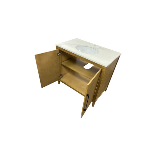Highbury Furnishings Alsup 36'' Single Bathroom Vanity with Quartz Top, image 20