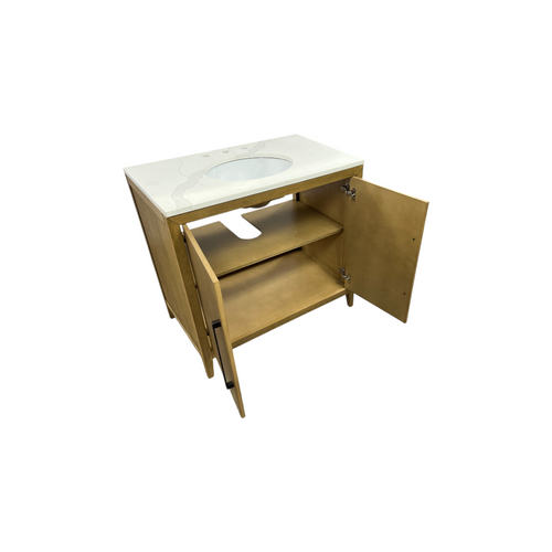 Highbury Furnishings Alsup 36'' Single Bathroom Vanity with Quartz Top, image 21