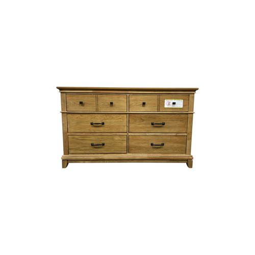 Lark Manor Esterel Wood 6-Drawer Dresser, Honey Brown, image 2