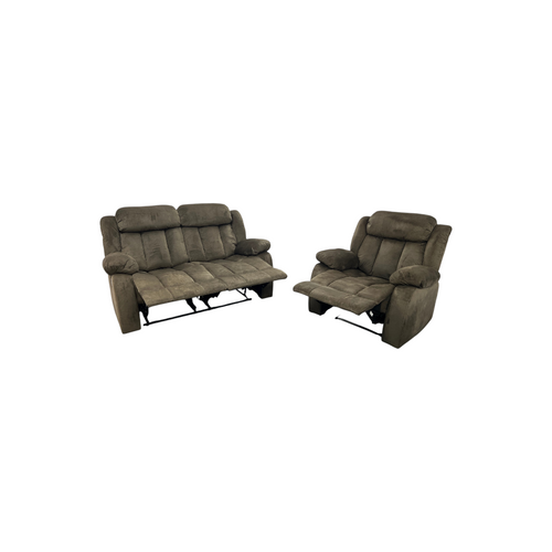 Ebern Designs Ireneo 3-Piece Stain Resistant Microfiber Manual Reclining Living Room Set, image 7