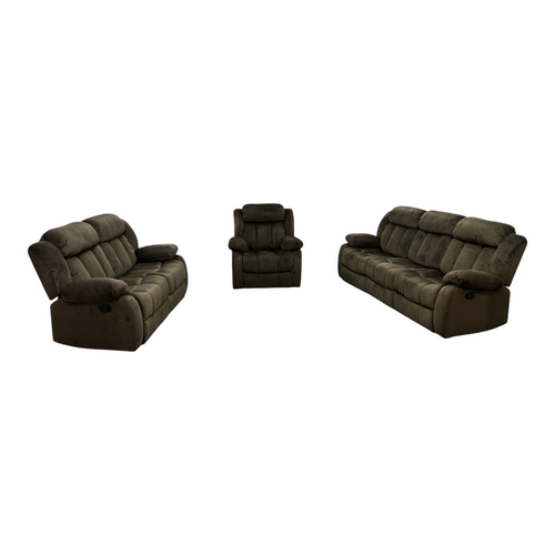 Ebern Designs Ireneo 3-Piece Stain Resistant Microfiber Manual Reclining Living Room Set, image 13