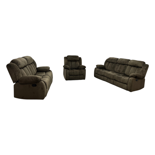 Ebern Designs Ireneo 3-Piece Stain Resistant Microfiber Manual Reclining Living Room Set, image 14