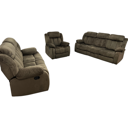Ebern Designs Ireneo 3-Piece Stain Resistant Microfiber Manual Reclining Living Room Set, image 16