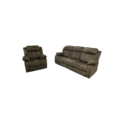 Ebern Designs Ireneo 3-Piece Stain Resistant Microfiber Manual Reclining Living Room Set, image 20