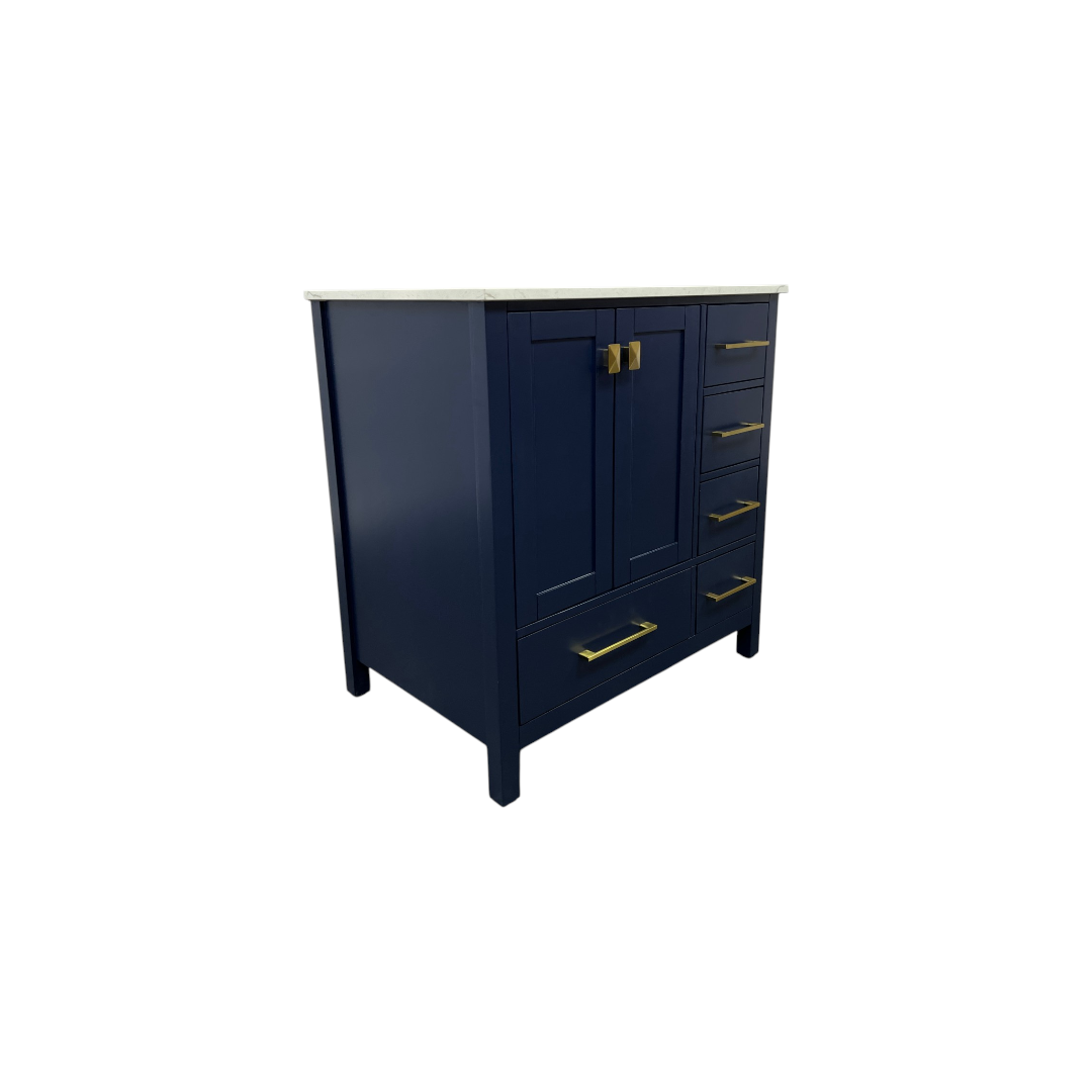Andover Mills Irene Single Bathroom Vanity With Engineered Marble Top