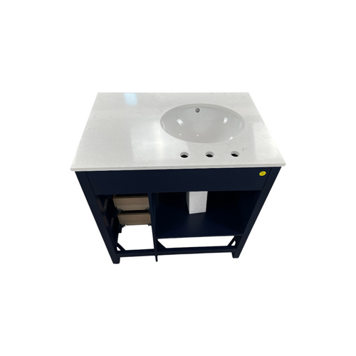 Andover Mills Irene Single Bathroom Vanity With Engineered Marble Top, image 14