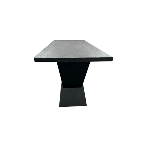 Groove Interior Black Rectangular Solid Wood + Acrylic Desk, image 14