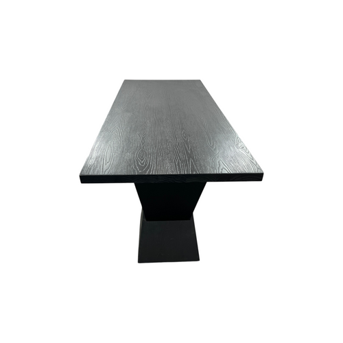 Groove Interior Black Rectangular Solid Wood + Acrylic Desk, image 15