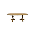 Laurel Foundry Modern Farmhouse Lang Modern Transitional 102" Double Pedestal Dining Table - Light Brown