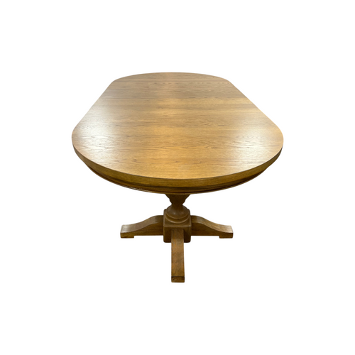 Laurel Foundry Modern Farmhouse Lang Modern Transitional 102" Double Pedestal Dining Table - Light Brown, image 9
