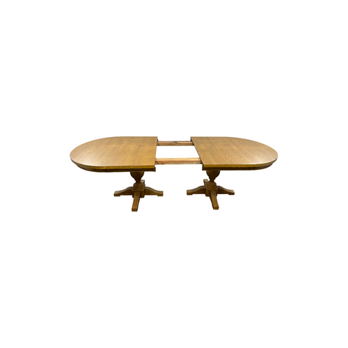 Laurel Foundry Modern Farmhouse Lang Modern Transitional 102" Double Pedestal Dining Table - Light Brown, image 11