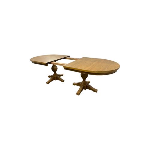 Laurel Foundry Modern Farmhouse Lang Modern Transitional 102" Double Pedestal Dining Table - Light Brown, image 13