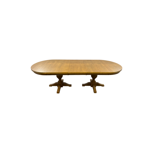 Laurel Foundry Modern Farmhouse Lang Modern Transitional 102" Double Pedestal Dining Table - Light Brown, image 14