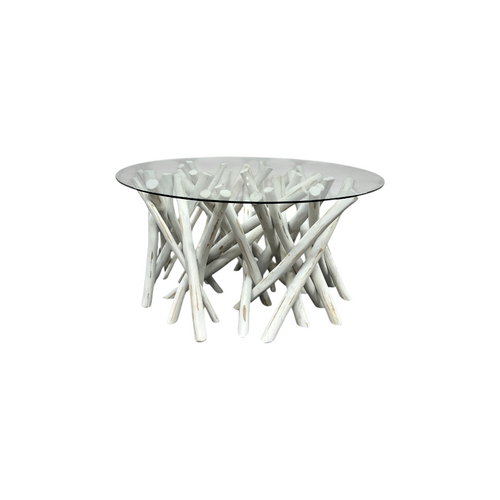 Ibolili Glass Top Single Coffee Table, image 1