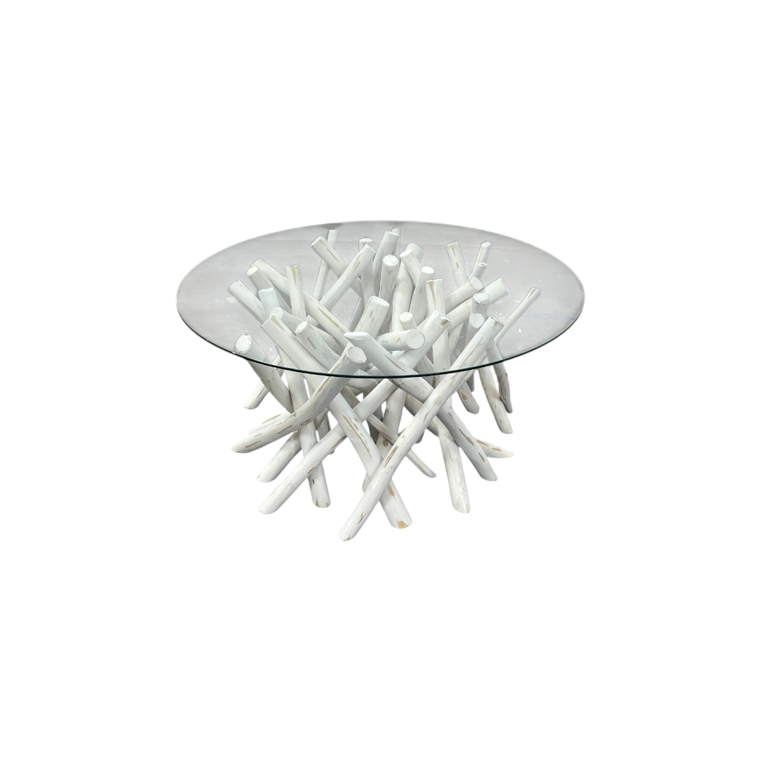 Ibolili Glass Top Single Coffee Table
