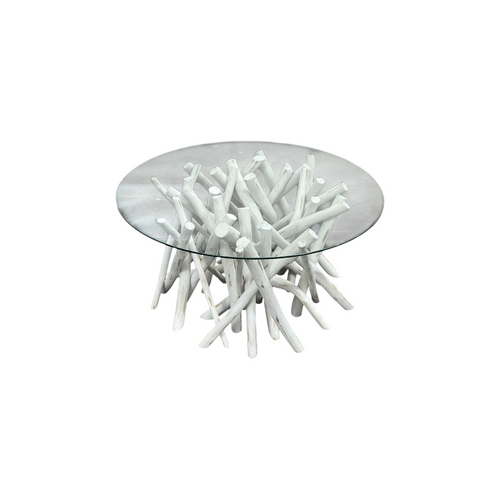 Ibolili Glass Top Single Coffee Table, image 12
