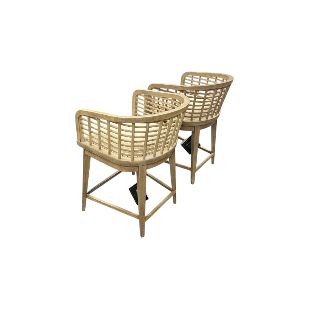 Birch Lane Surfrider Barrel Back Swivel Counter Stool Set of 2