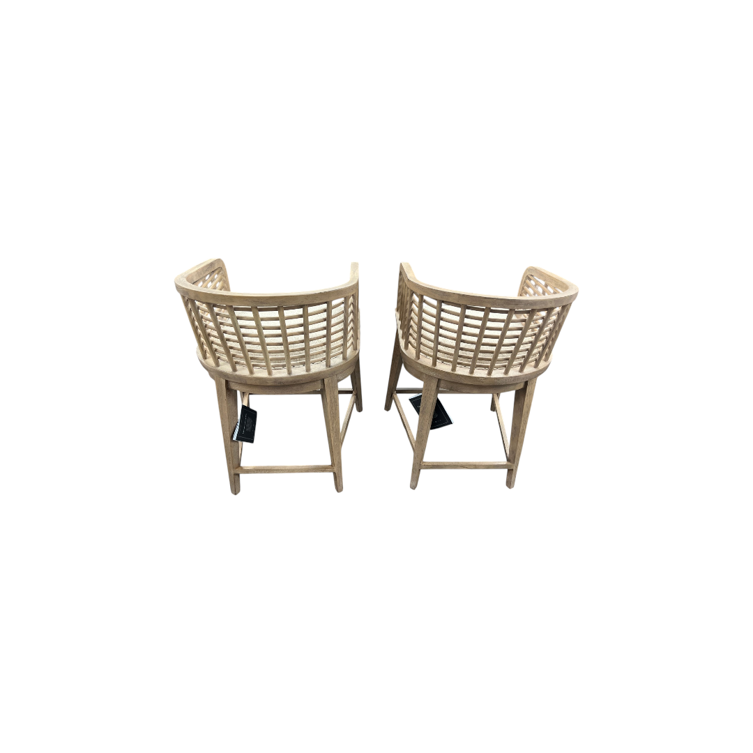 Birch Lane Surfrider Barrel Back Swivel Counter Stool Set of 2