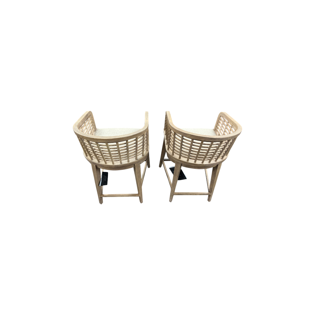 Birch Lane Surfrider Barrel Back Swivel Counter Stool Set of 2