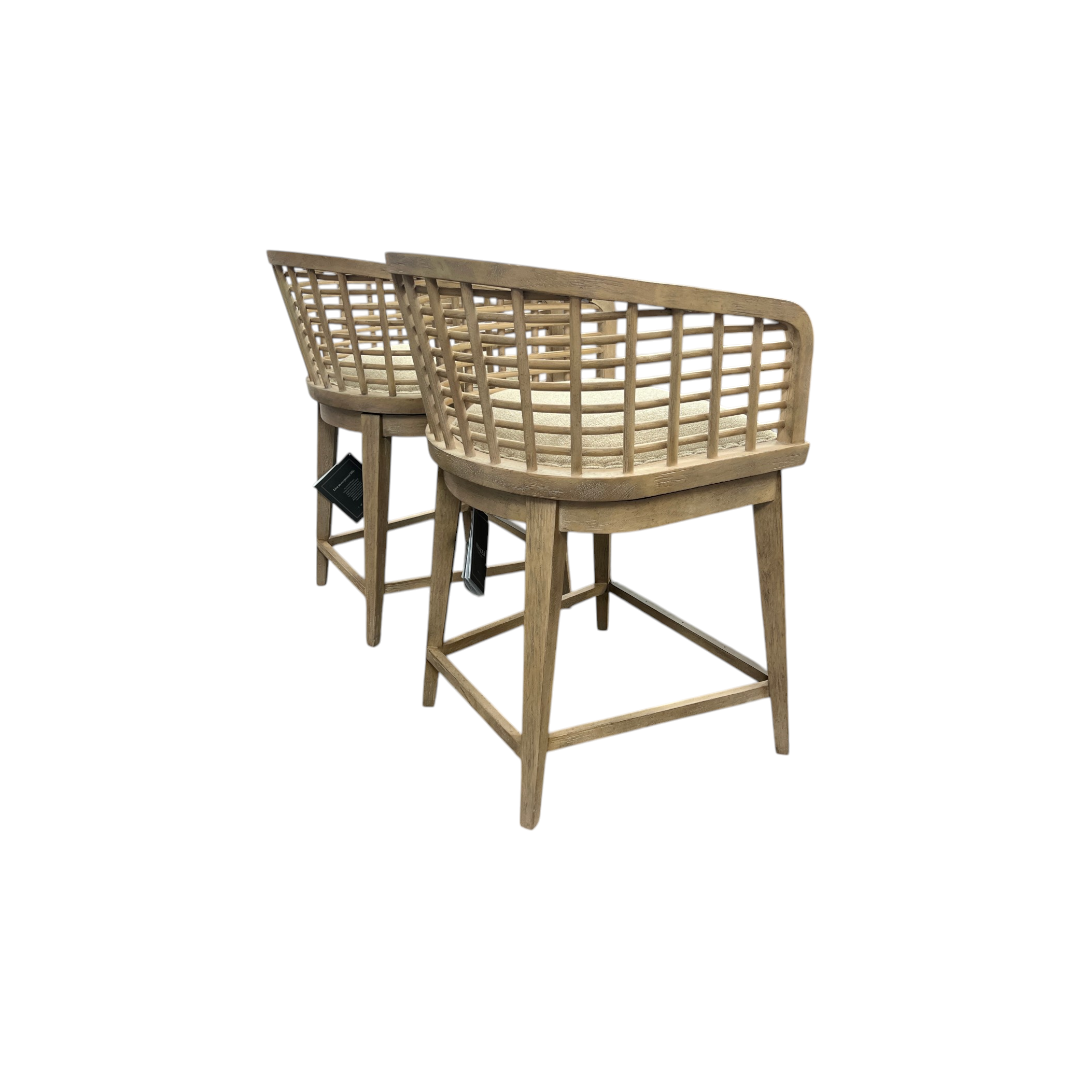 Birch Lane Surfrider Barrel Back Swivel Counter Stool Set of 2