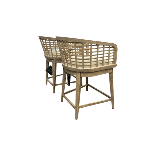 Birch Lane Surfrider Barrel Back Swivel Counter Stool Set of 2, image 5