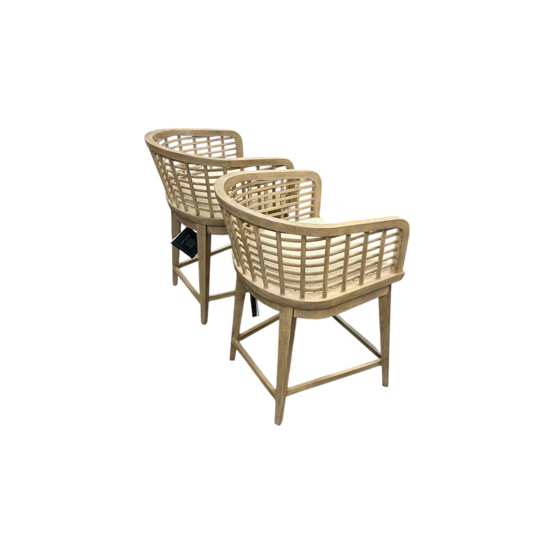 Birch Lane Surfrider Barrel Back Swivel Counter Stool Set of 2