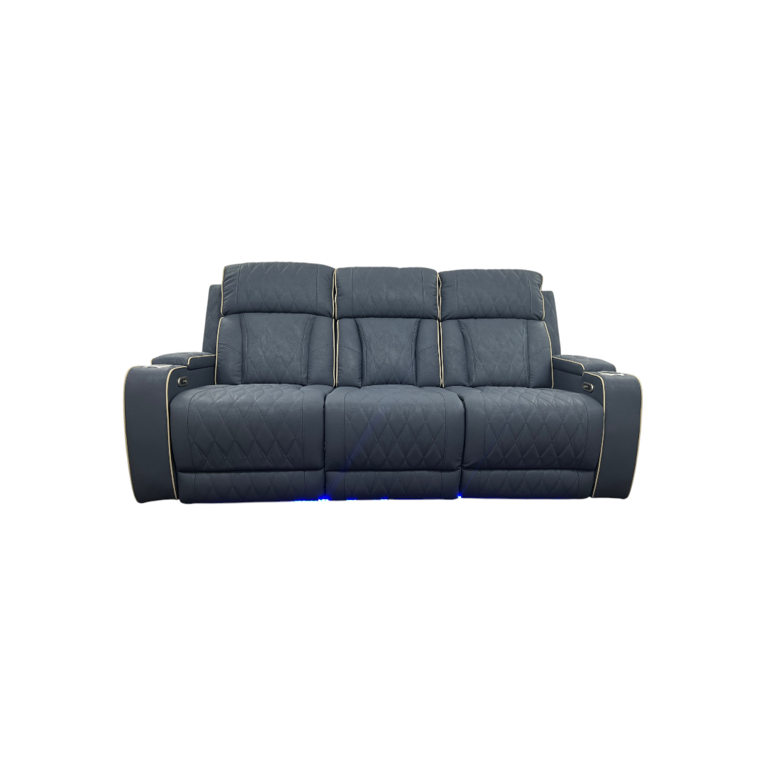 Brayden Studio Fauzia Breathing Leather Dual Power Reclining Sofa With USB Charging Jack
