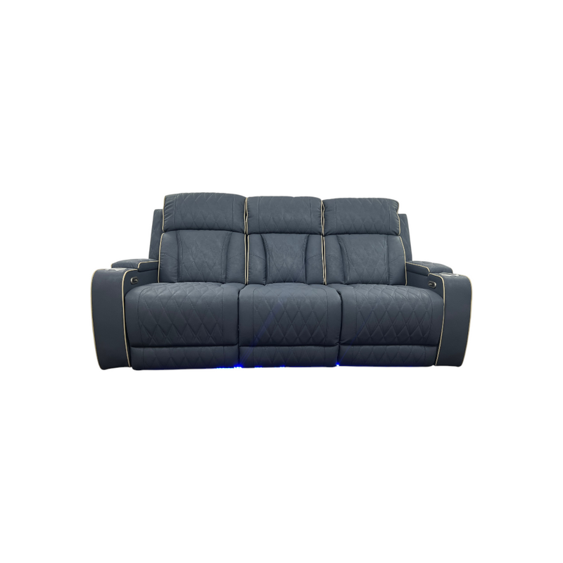 Brayden Studio Fauzia Breathing Leather Dual Power Reclining Sofa With USB Charging Jack