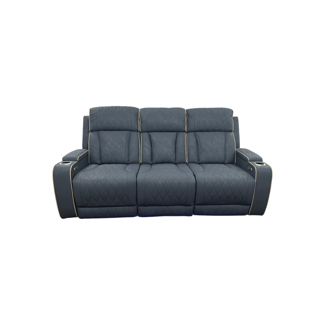 Brayden Studio Fauzia Breathing Leather Dual Power Reclining Sofa With USB Charging Jack