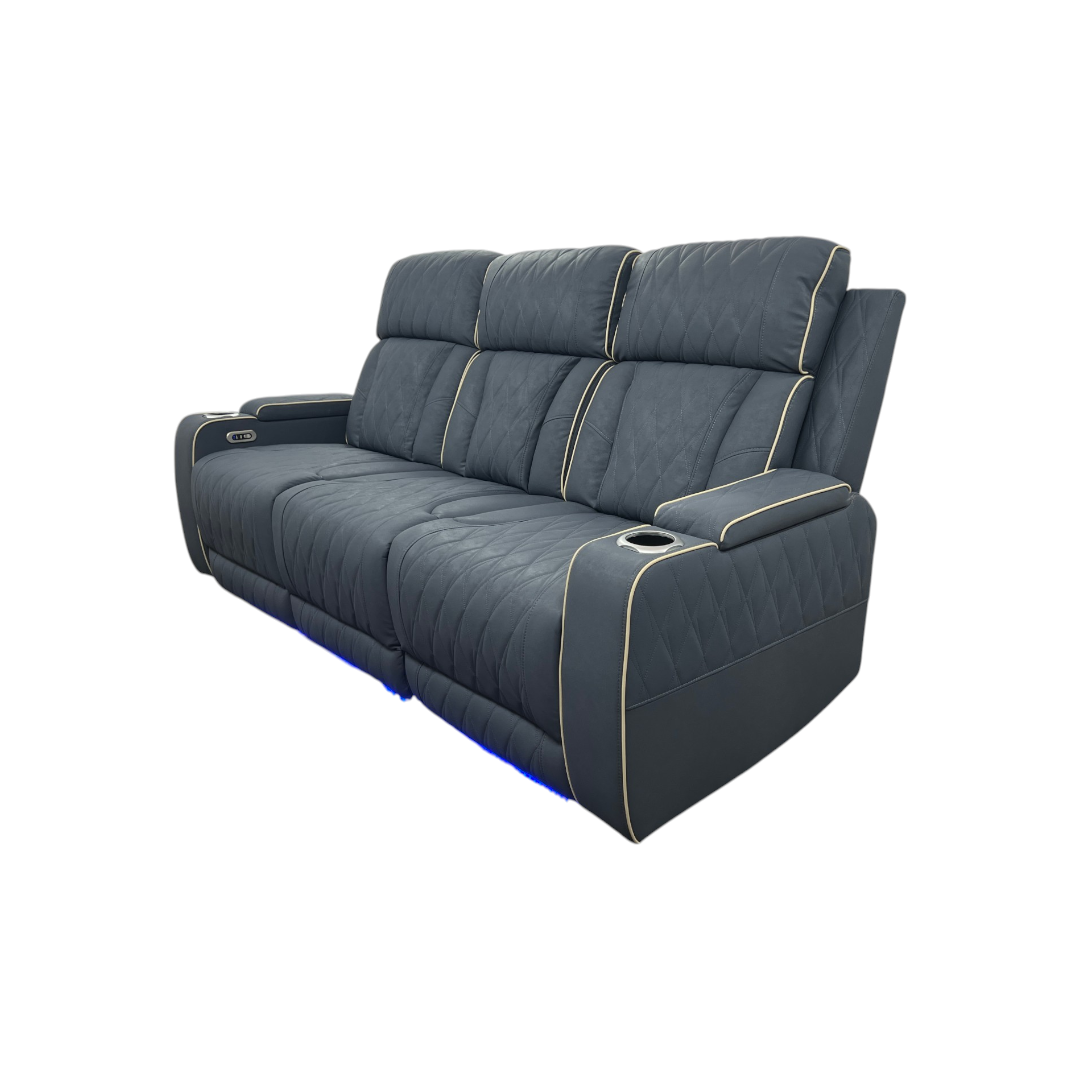 Brayden Studio Fauzia Breathing Leather Dual Power Reclining Sofa With USB Charging Jack