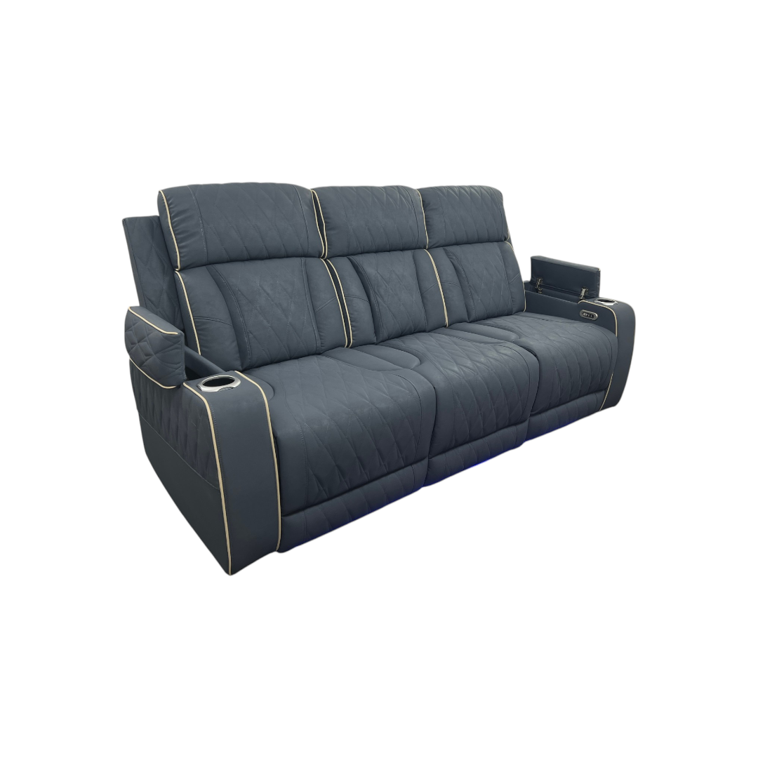 Brayden Studio Fauzia Breathing Leather Dual Power Reclining Sofa With USB Charging Jack