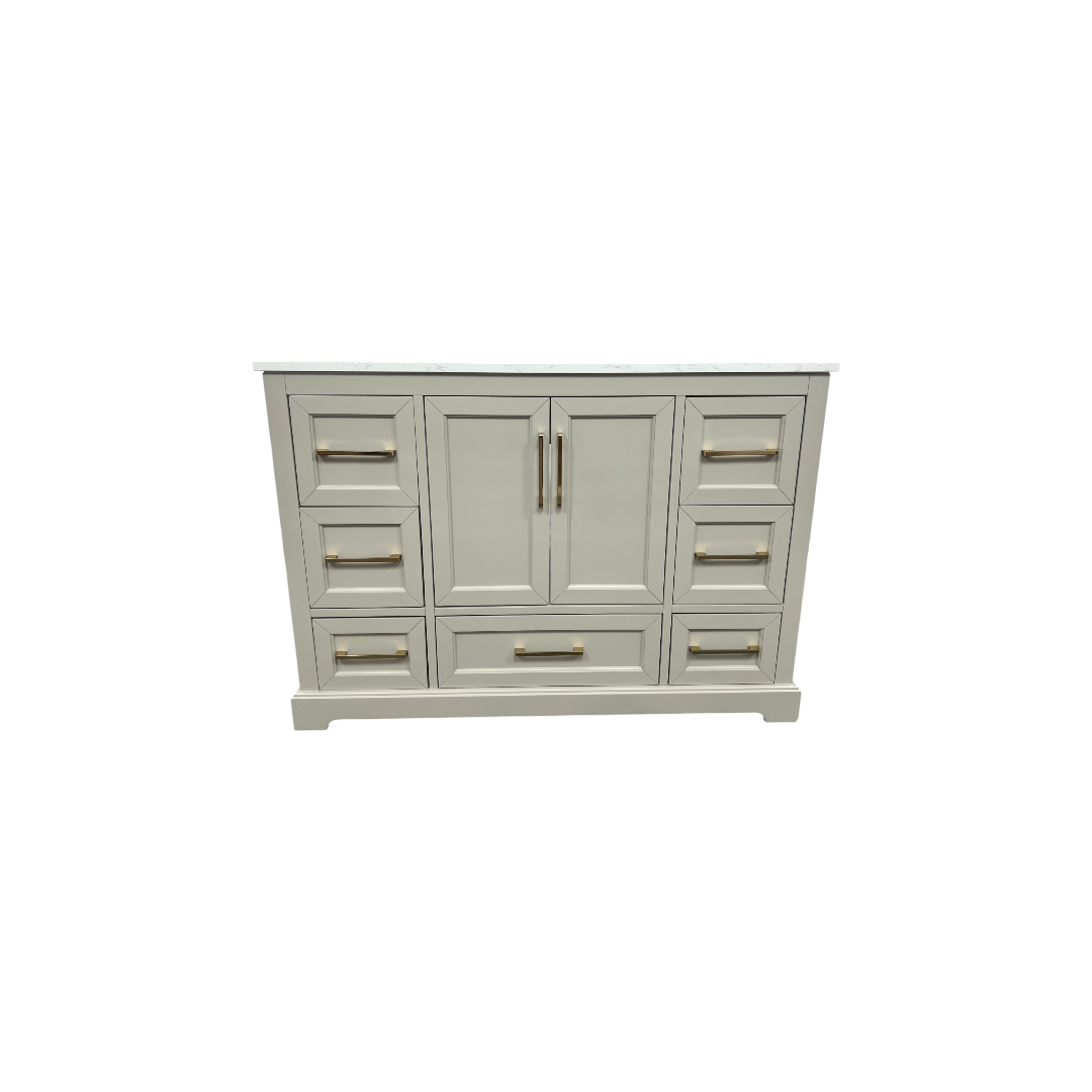 Lark Manor Alpharetta 48'' Freestanding Single Bathroom Vanity with Engineered Stone Top