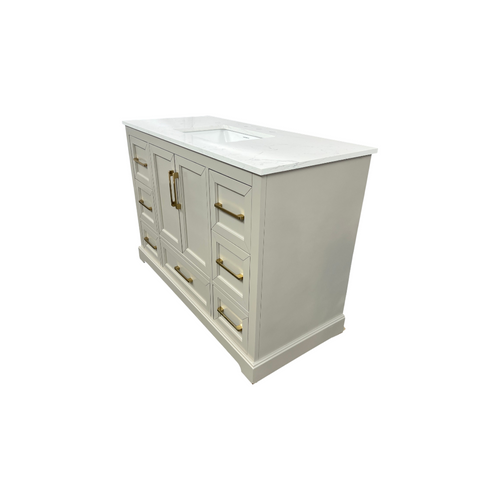 Lark Manor Alpharetta 48'' Freestanding Single Bathroom Vanity with Engineered Stone Top, image 5