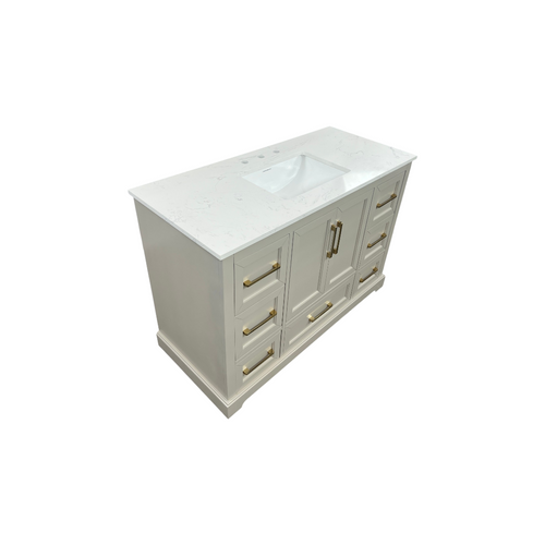 Lark Manor Alpharetta 48'' Freestanding Single Bathroom Vanity with Engineered Stone Top, image 19