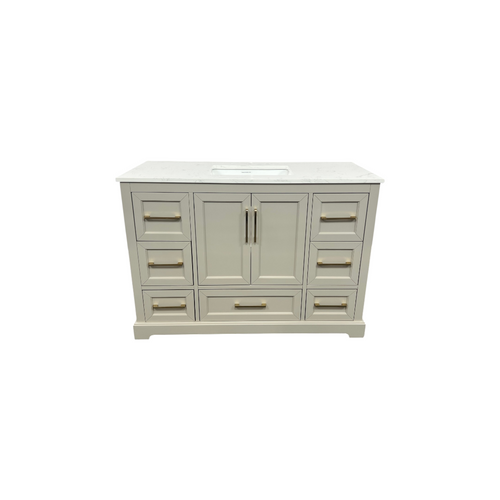Lark Manor Alpharetta 48'' Freestanding Single Bathroom Vanity with Engineered Stone Top, image 20