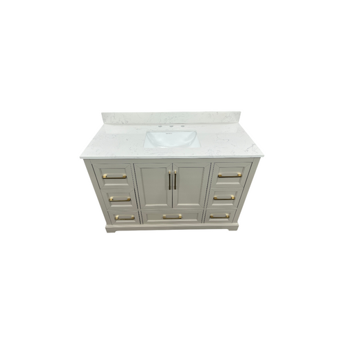 Lark Manor Alpharetta 48'' Freestanding Single Bathroom Vanity with Engineered Stone Top, image 22