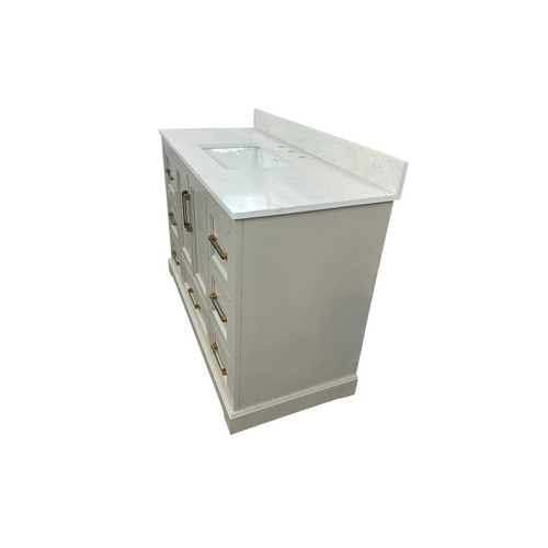 Lark Manor Alpharetta 48'' Freestanding Single Bathroom Vanity with Engineered Stone Top, image 23