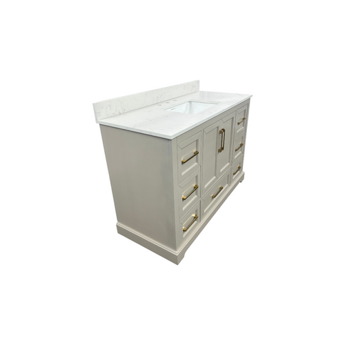Lark Manor Alpharetta 48'' Freestanding Single Bathroom Vanity with Engineered Stone Top, image 24
