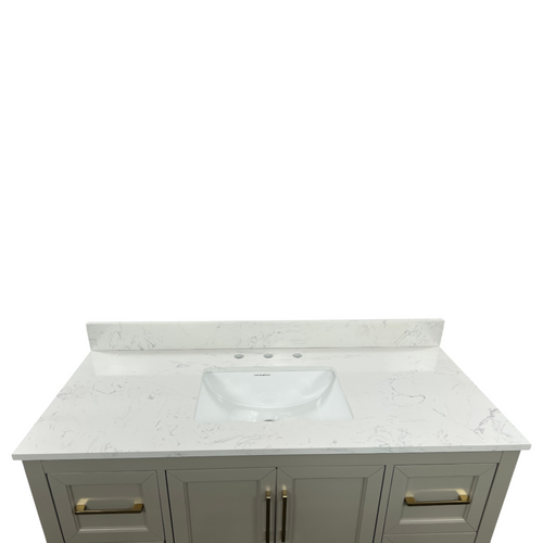 Lark Manor Alpharetta 48'' Freestanding Single Bathroom Vanity with Engineered Stone Top, image 26