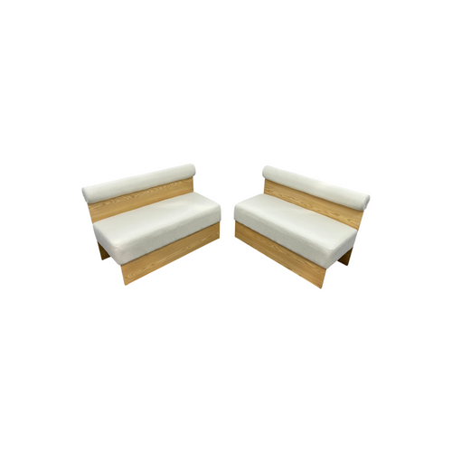 Exintor Cream-colored padded solid wood display booth (Set of 2), image 3
