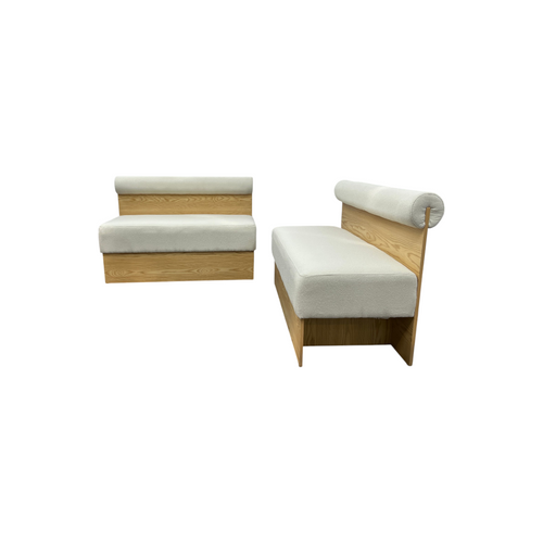 Exintor Cream-colored padded solid wood display booth (Set of 2), image 4