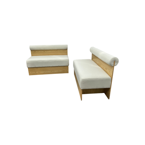 Exintor Cream-colored padded solid wood display booth (Set of 2), image 5