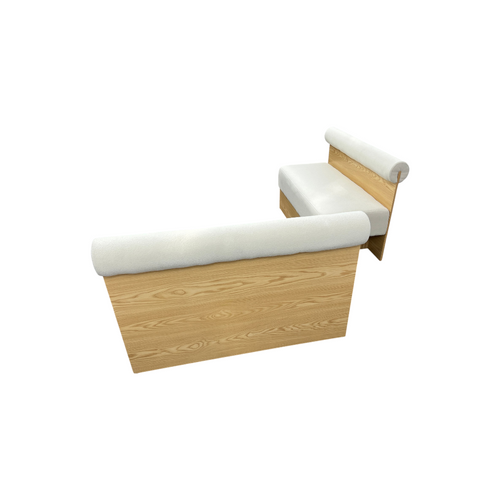 Exintor Cream-colored padded solid wood display booth (Set of 2), image 8