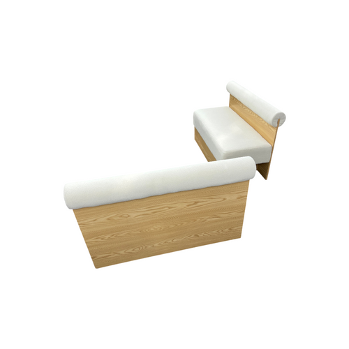 Exintor Cream-colored padded solid wood display booth (Set of 2), image 9